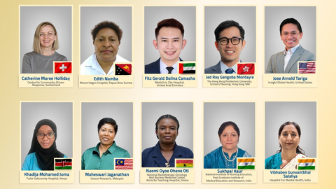 Top 10 finalist nurses for Aster Guardians Global Nursing Award 2025 (Photo: AETOSWire)